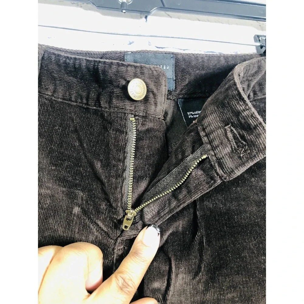 The Limited Women's  Corduroy Pants Drew Fit Bootcut Dark Brown Size 8